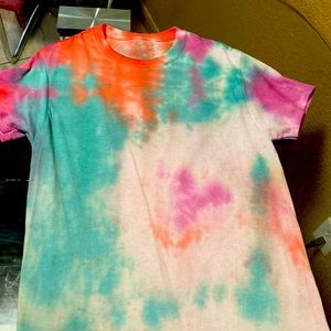 It’s a tie-dye T-shirt